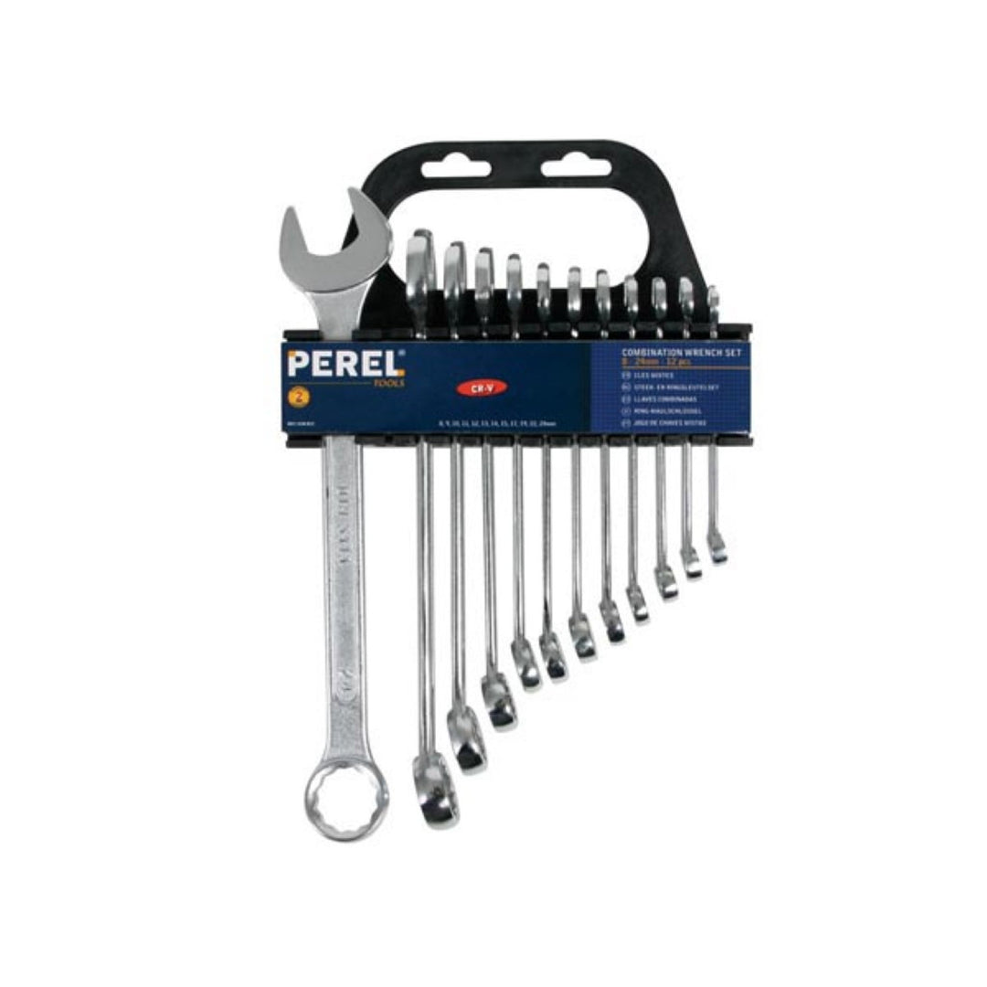 Toolland 1430-R12 Llaves de ojal 8-24mm 12 piezas acero cromo vanadio