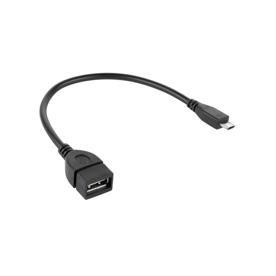 Lechpol Cable, toma USB - enchufe microUSB 15cm OTG