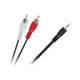 Cabo minijack 3,5 mm para 2x RCA 15 m KPO2747-15