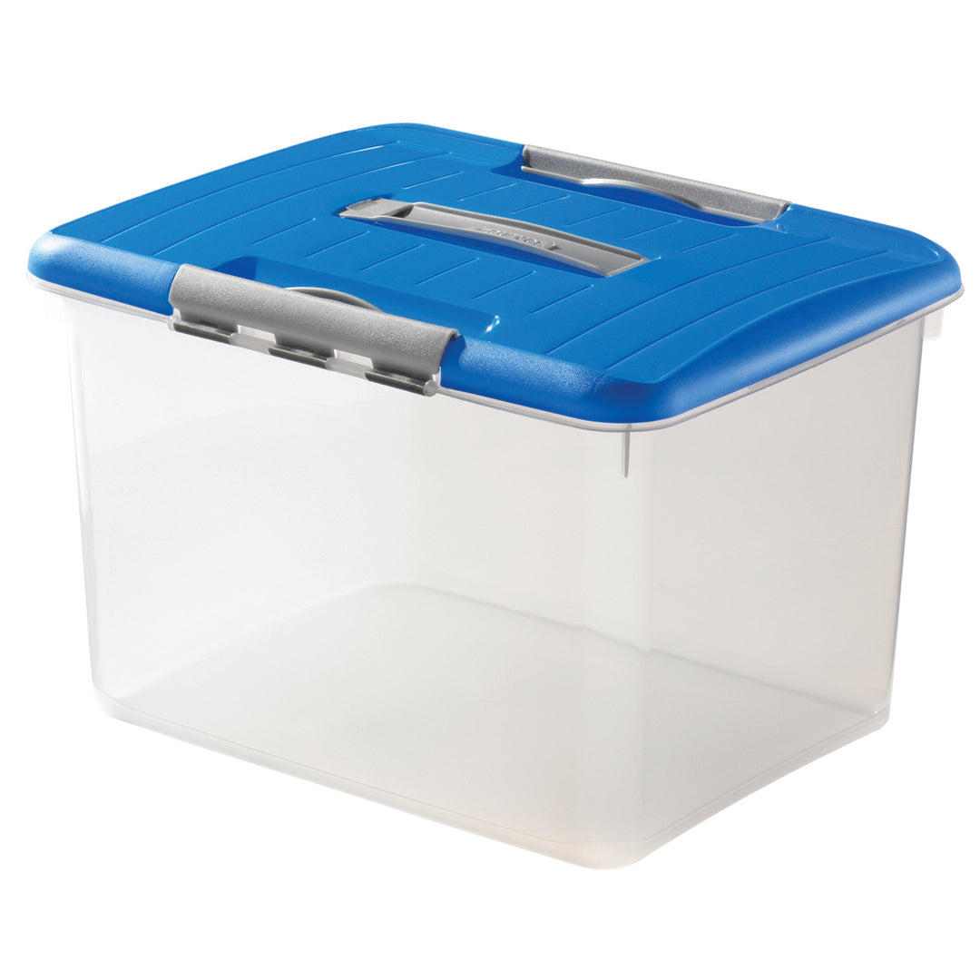 Recipiente transparente Curver Optima 30L com pega