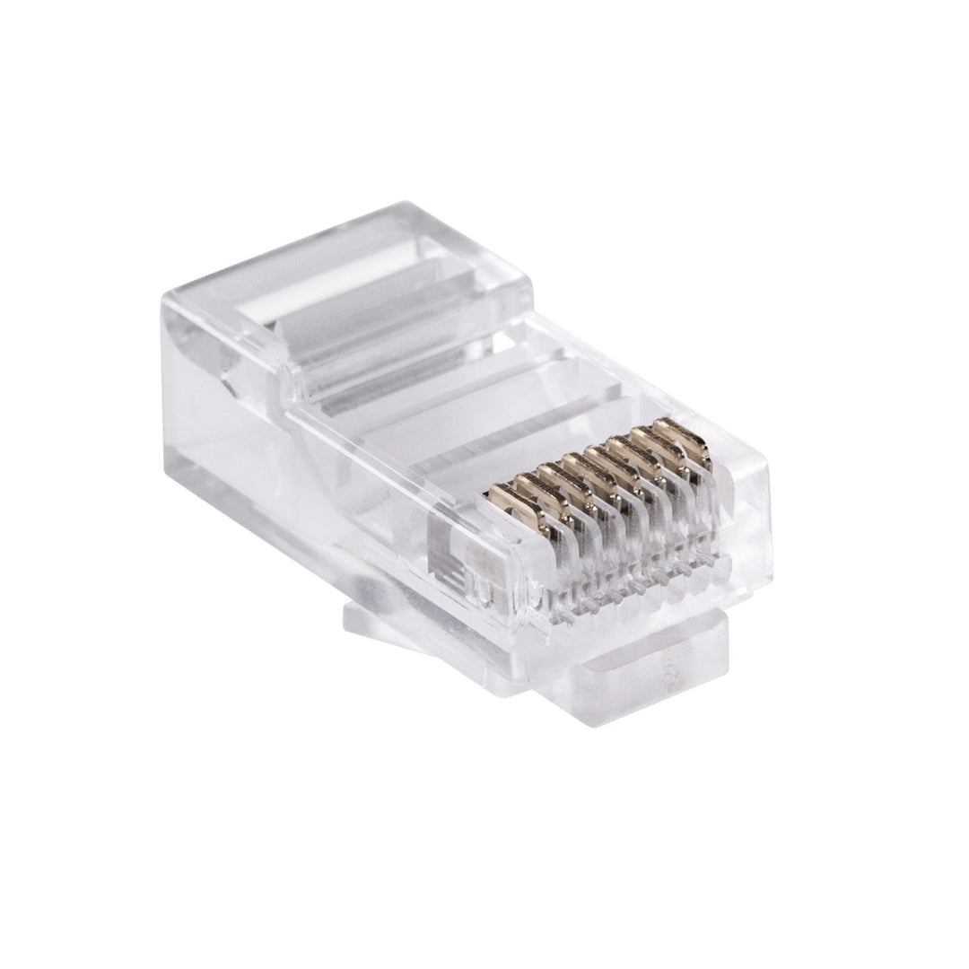 Conector telefónico RJ45 8P 8C (cabo) conjunto com 100 peças