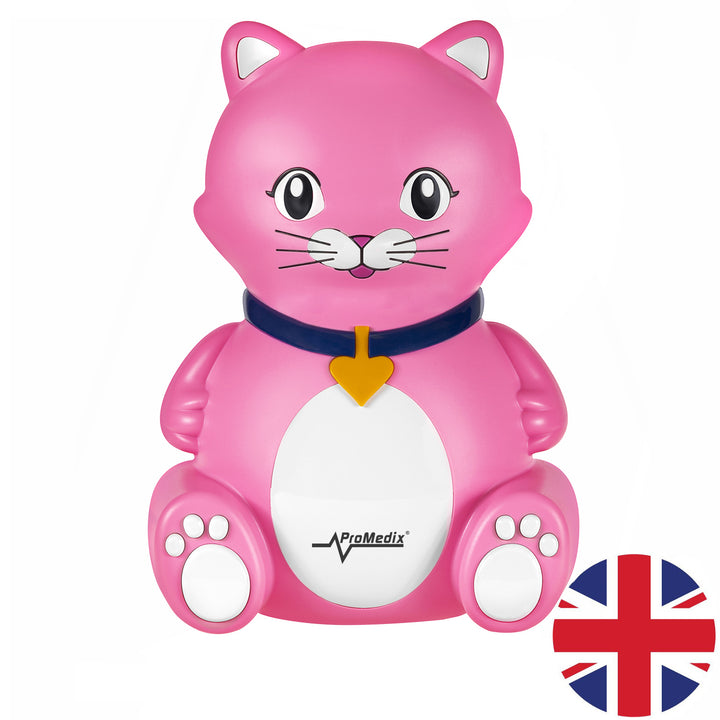 Inalador para gatos Promedix PR-816 para crianças, conjunto nebulizador, máscaras, filtros, versão Reino Unido