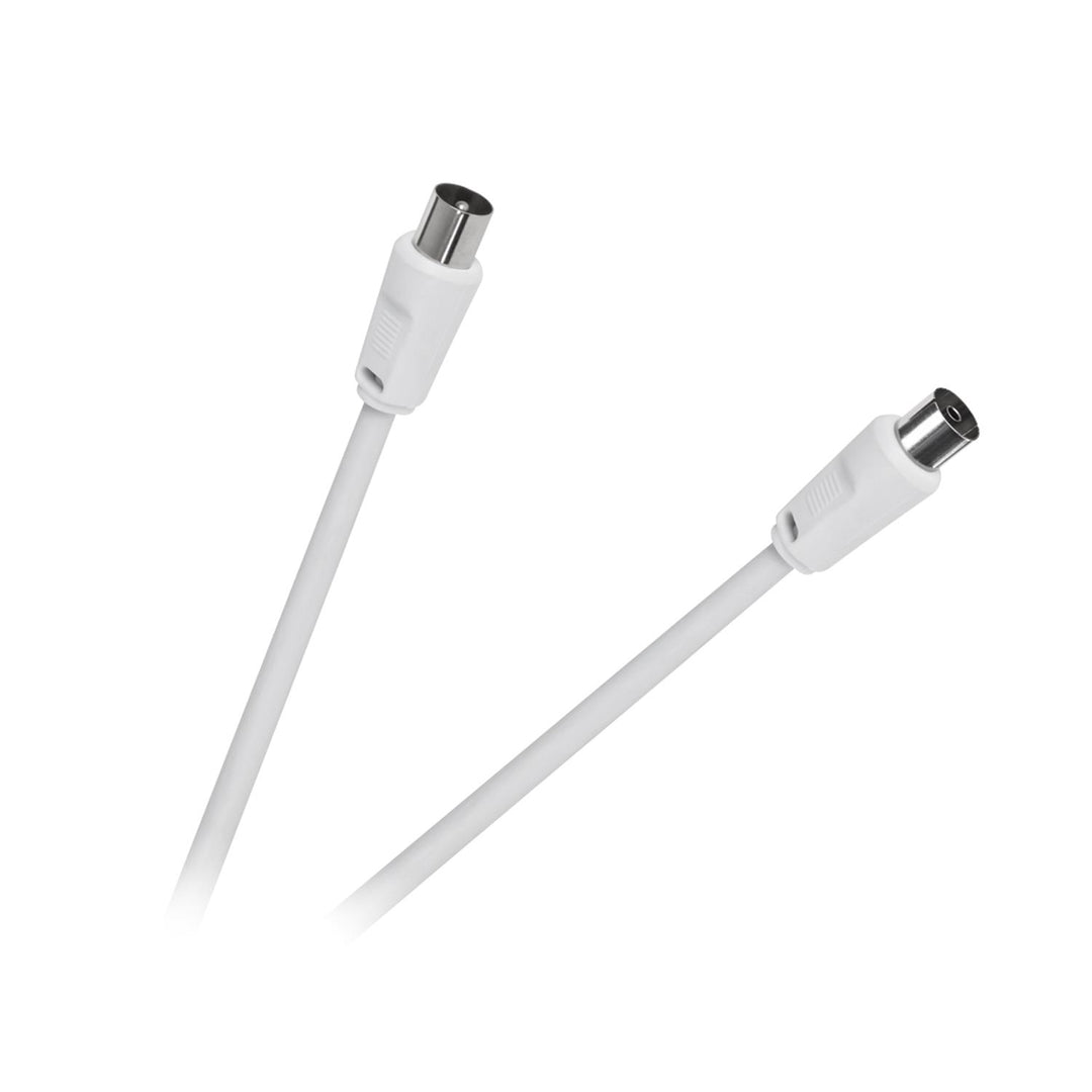 Cable de antena enchufe-enchufe blanco 3,0m KPO2735F-3