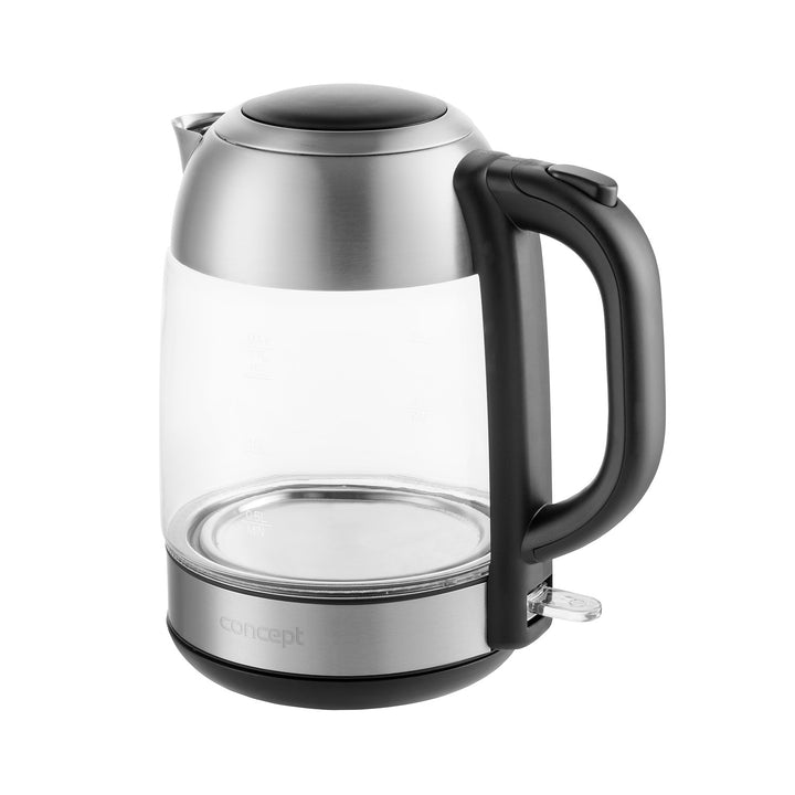 Chaleira elétrica em vidro Concept RK4080 1,7L, aço inoxidável