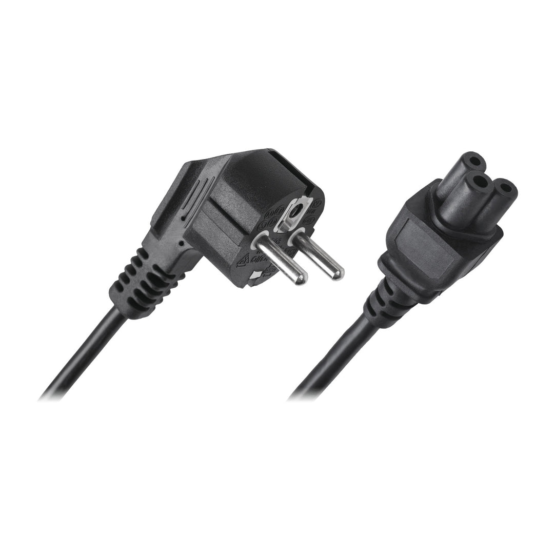 Cable de alimentación Clover para portátil 1,5 m negro