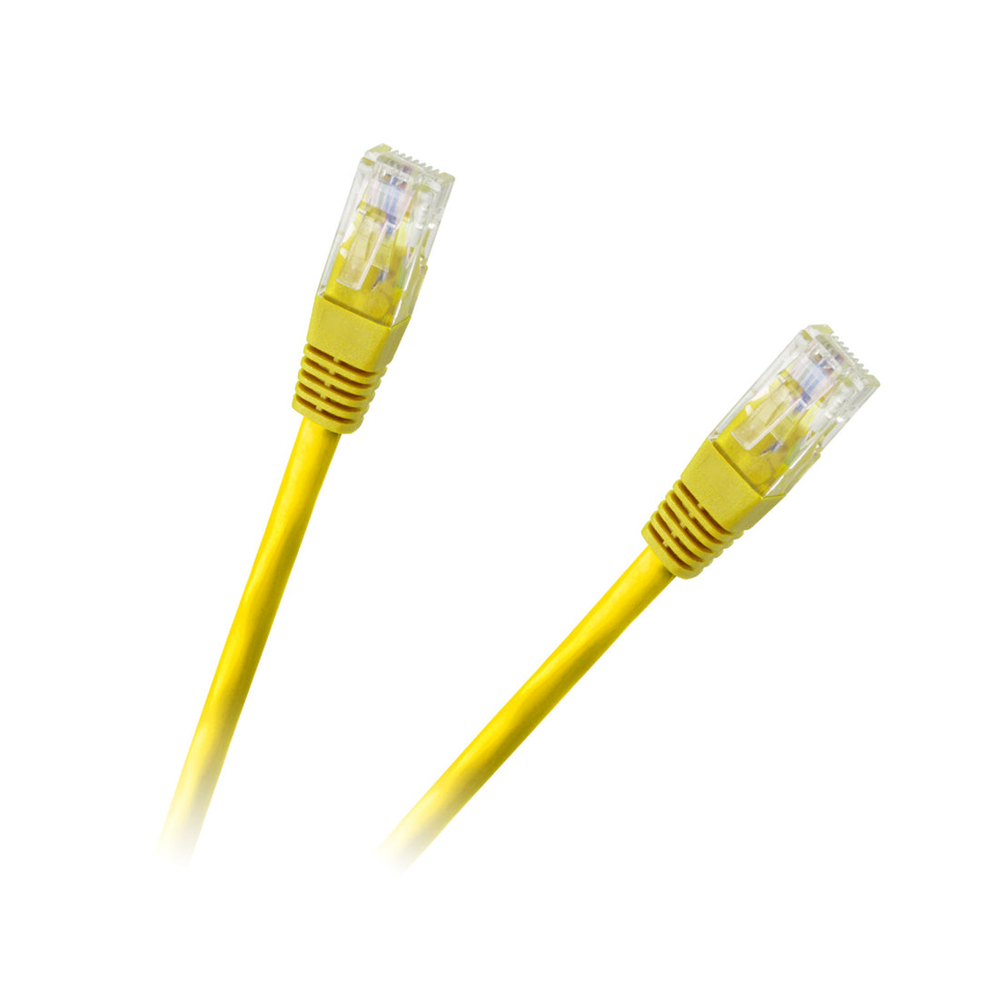 Patchcord cable UTP 8c 1.5m CCA amarillo para redes KPO2779E-1.5