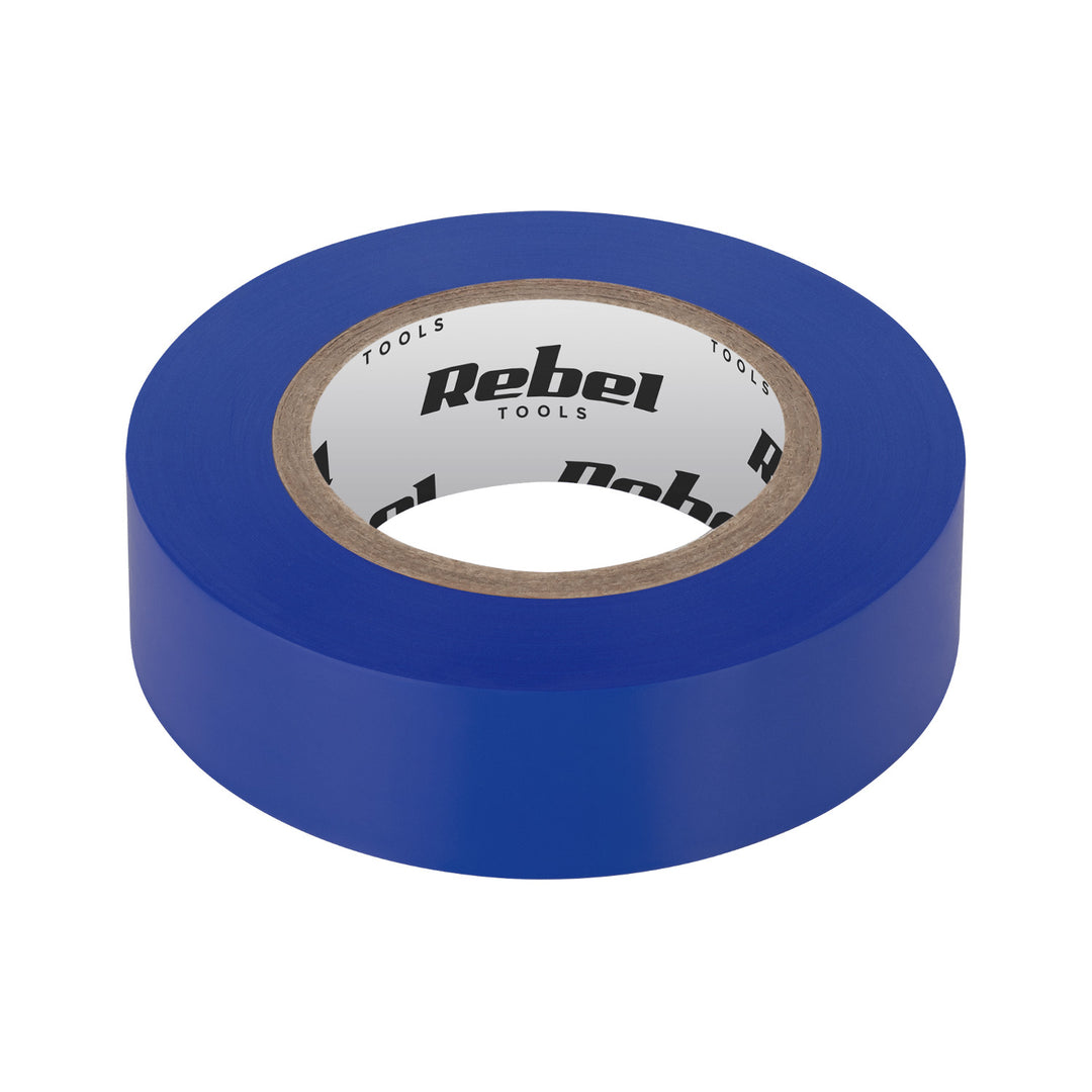 REBEL Cinta aislante adhesiva (0,13 mm x 19 mm x 20 yd) azul