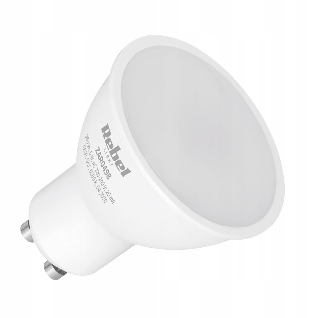 Bombilla LED Rebel, GU10 5W, 6500K, 380lm, blanco frío, 230V