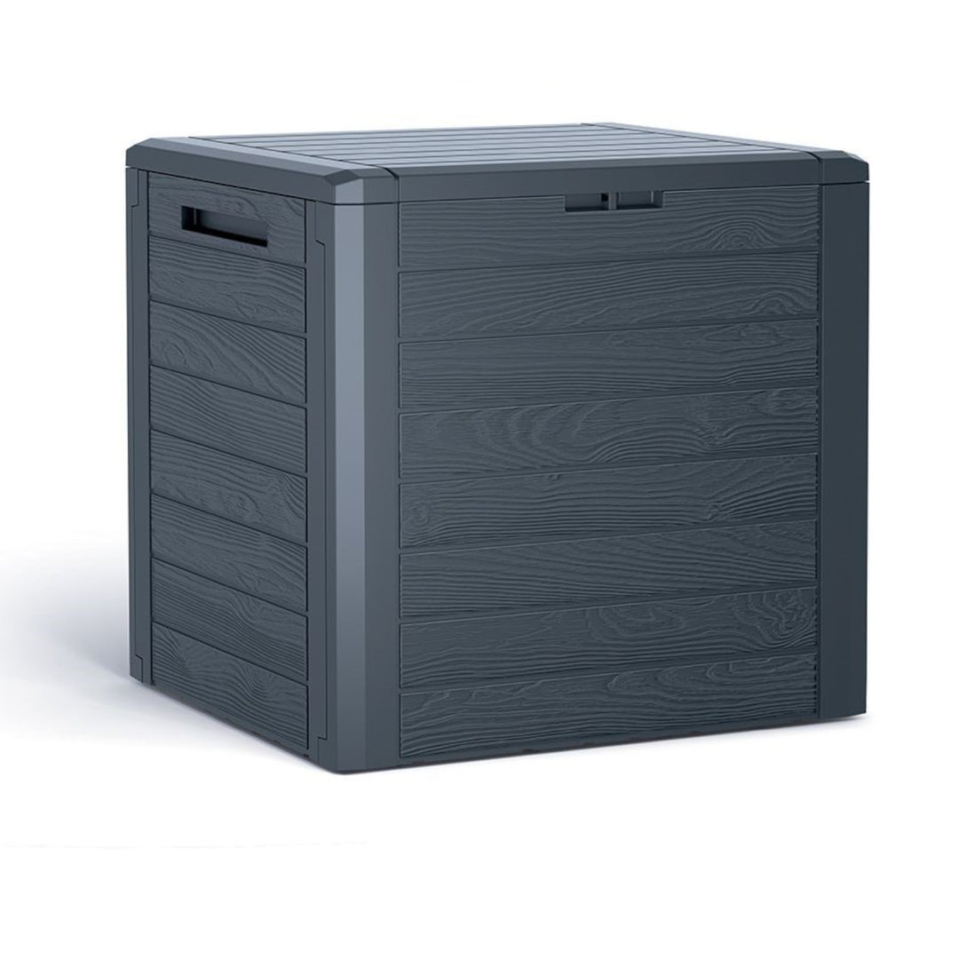 Caja de jardín Prosperplast Woodebox 140L MBWL140-S433 - color antracita