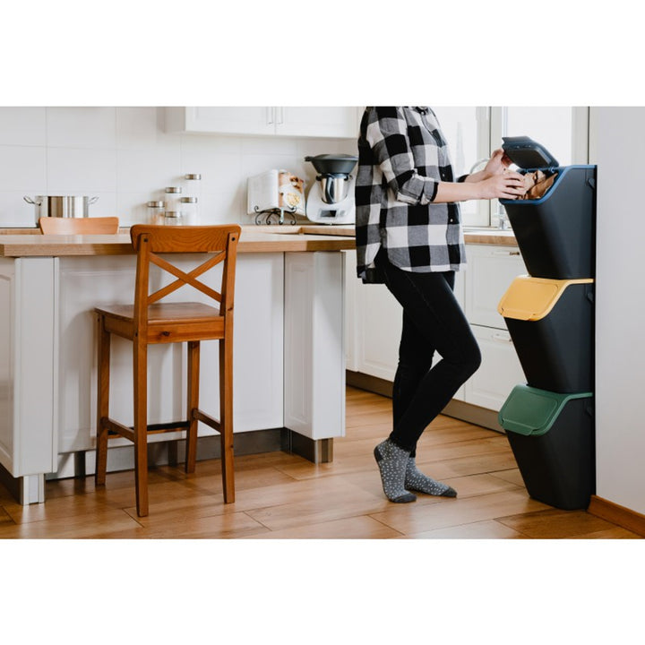 Lote de 3 contentores de reciclagem Practic Bini 25 l