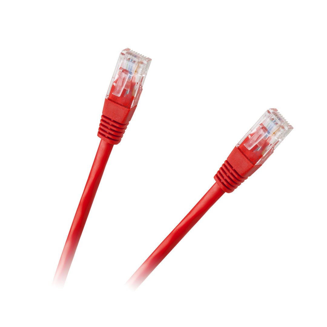 Patchcord UTP cable 8c 0.5m CCA rojo para red KPO2779B-0.5