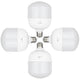 4 lâmpadas LED Maclean, E27, 48 W, 220-240 V CA, branco frio, 6500 K, 5040 lm, MCE304 CW