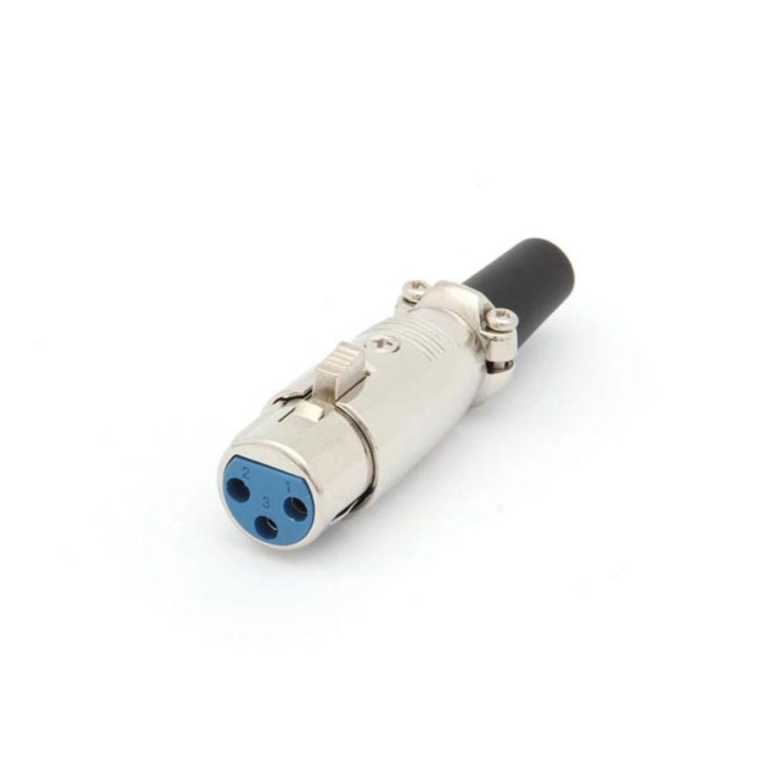 Conector de áudio curto XLR 3P niquelado Velleman CA092