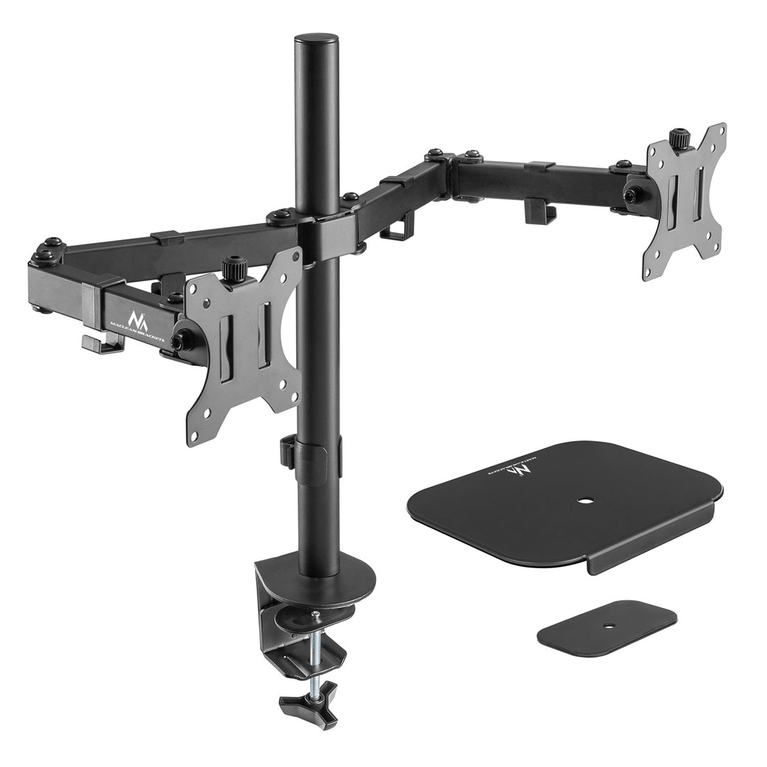 Maclean MC-884 + MC-929 Soporte de sobremesa para 2 monitores LCD, 17-32", 2x 8kg