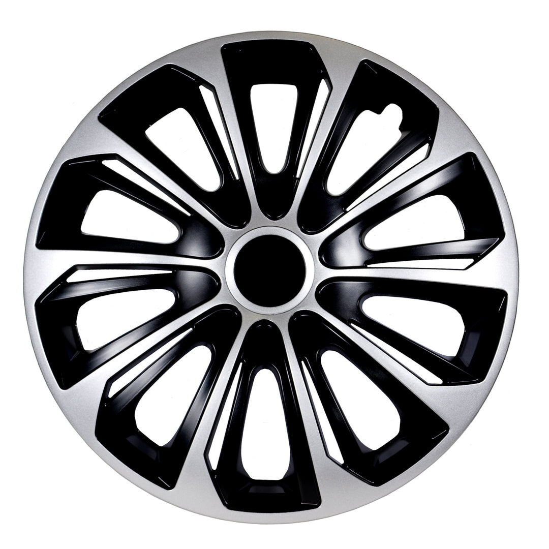 Tapacubos universal 16" NRM STRONG Duocolor negro/plata 1 pieza