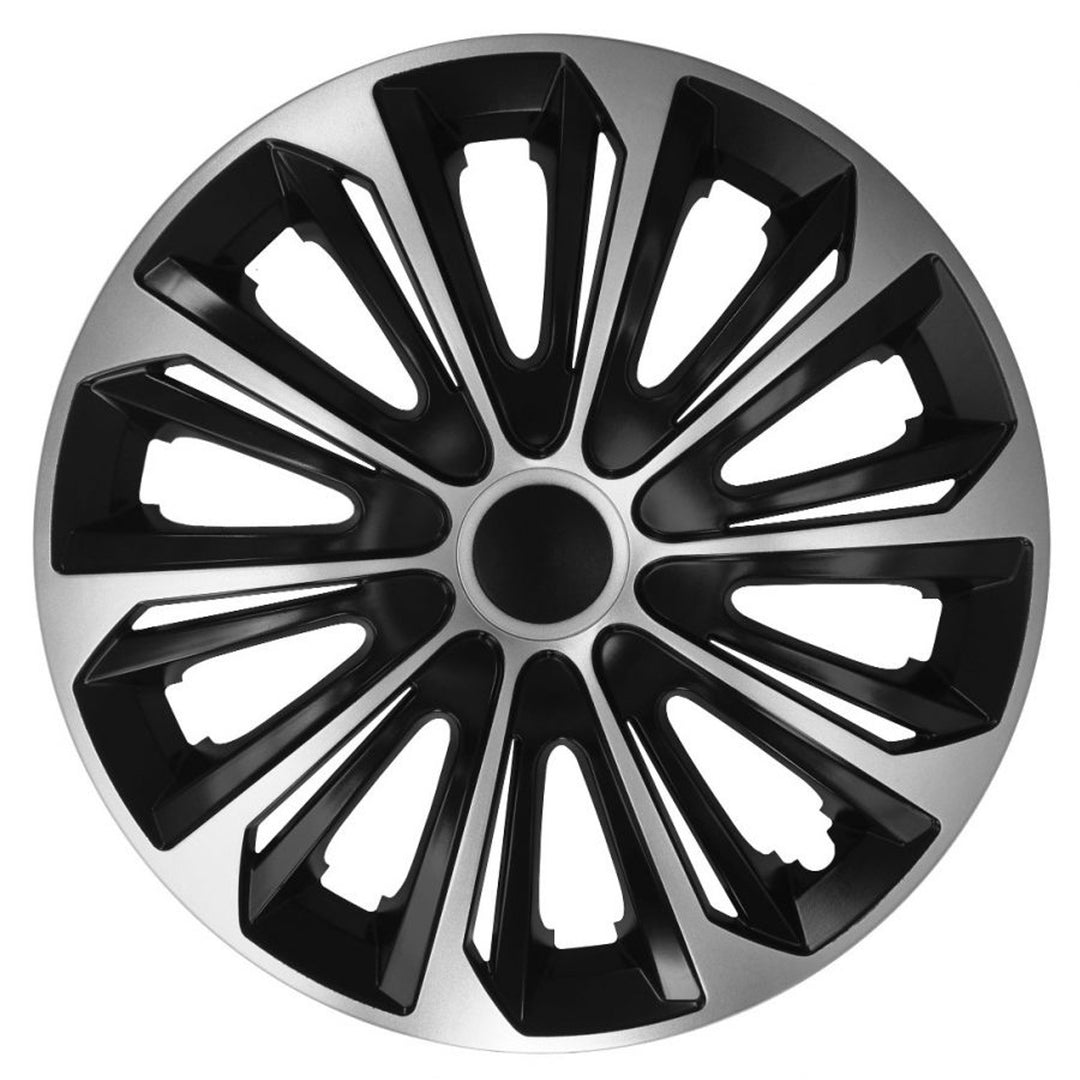 NRM STRONG Duocolor negro/plata tapacubos universal 15" 1 pieza