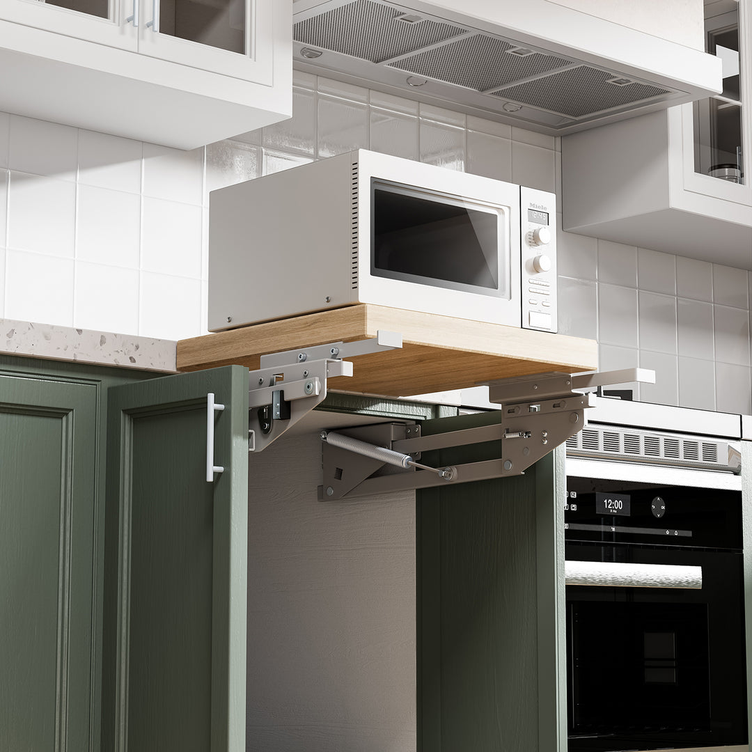 Maclean MC-497 Elevador, estante de cocina extensible empotrable 5-20kg. 820x168x106mm