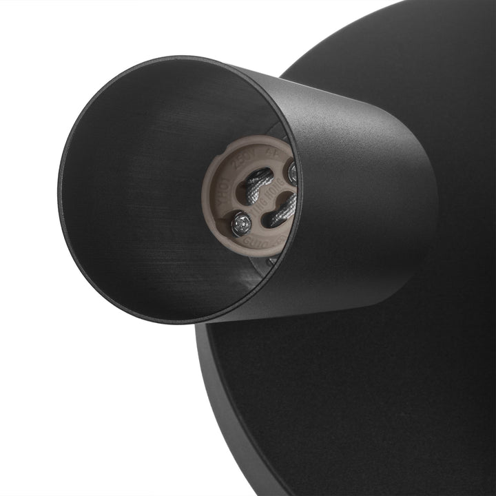 Maclean MCE362 B Lámpara de techo 3x GU10 Máx. 40W | Móvil, aluminio | Foco moderno para salón, oficina, cocina, con puntos de luz orientables, Color negro mate