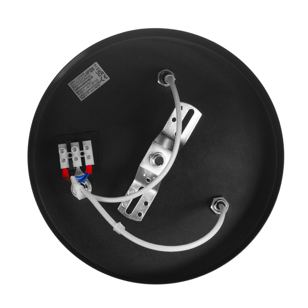 Maclean MCE362 B Lámpara de techo 3x GU10 Máx. 40W | Móvil, aluminio | Foco moderno para salón, oficina, cocina, con puntos de luz orientables, Color negro mate