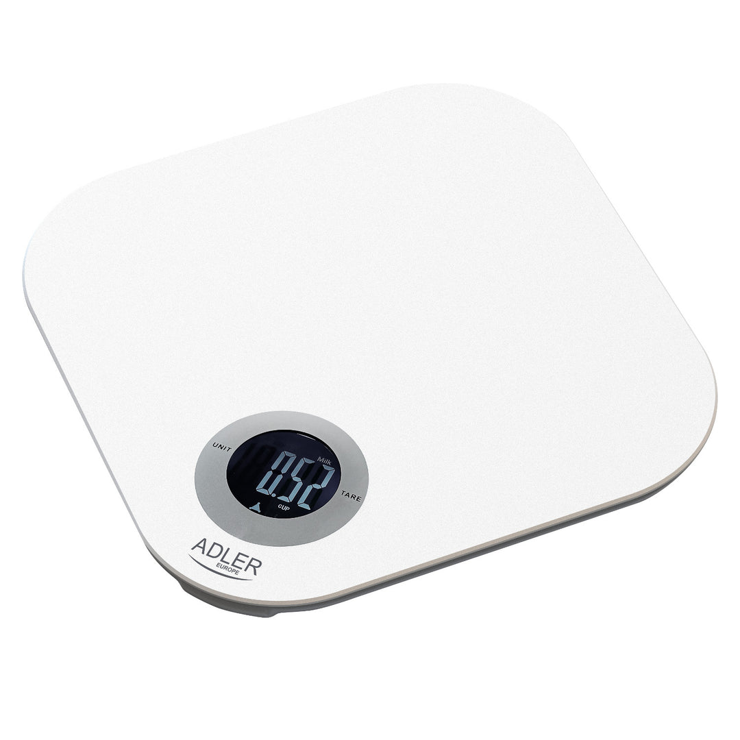 Balança de cozinha digital Adler AD 3180 com visor LCD, balança em vidro temperado, até 10 kg