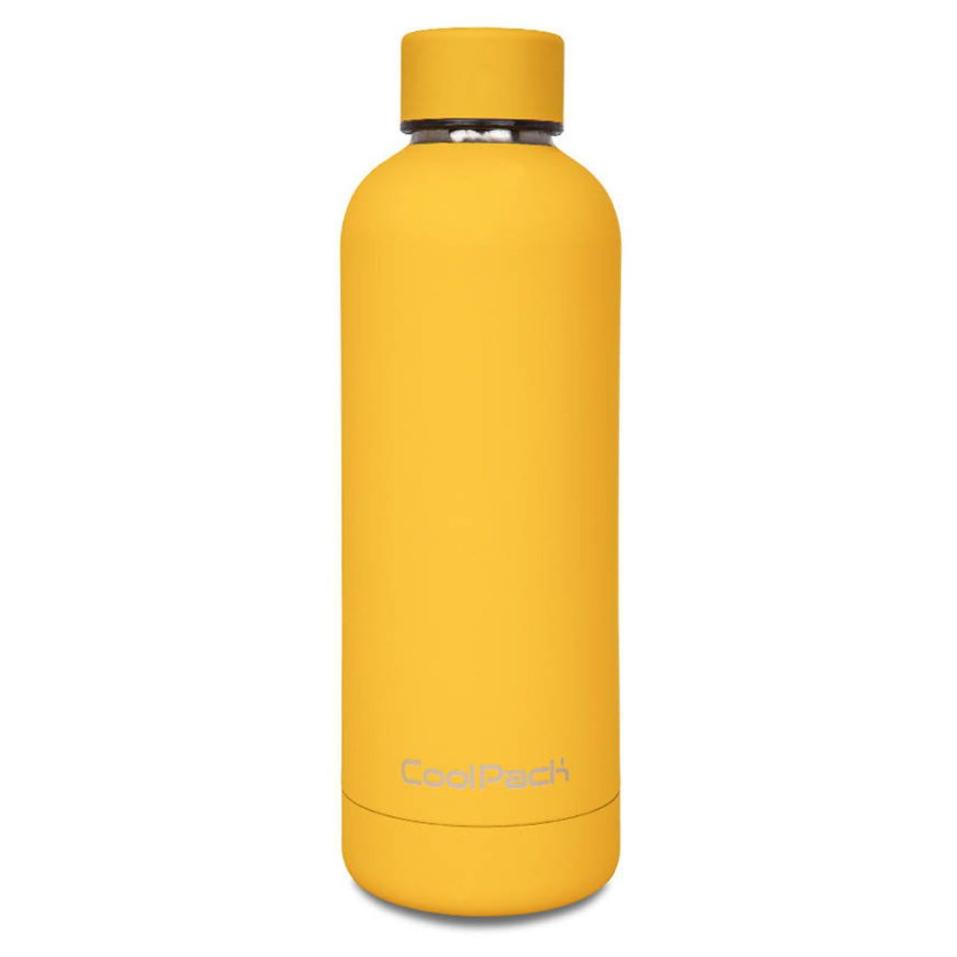 Coolpack Botella térmica, 500ml, Acero inoxidable, Color amarillo, Bonet Z23005