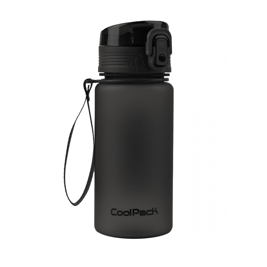 Botella Coolpack, botella de agua, 400 ml, negra, Brisk mini
