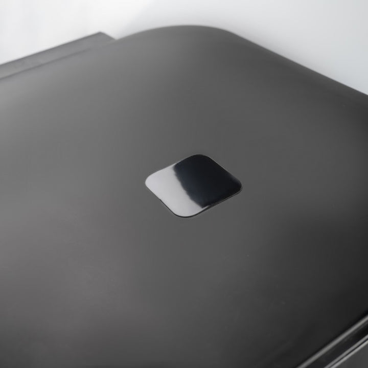 Papeleira Practic, com pedal, preta, 25l, 10104699