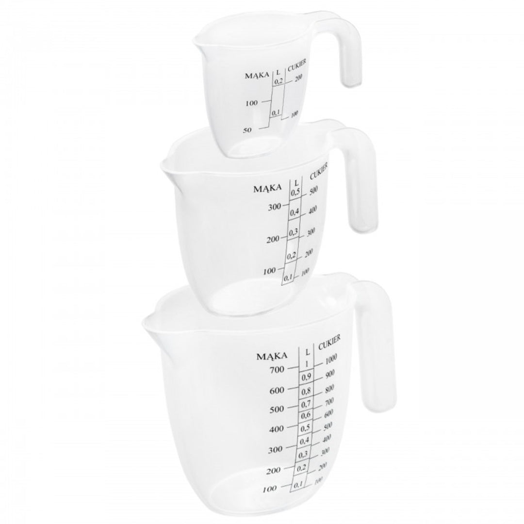 Conjunto de copos de medida Practic Kitchen, 3 peças, graduado, 56120719