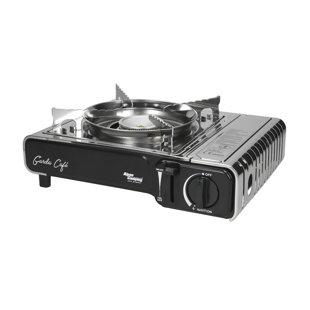 Alpen Camping Cocina Turística para Cartucho de Gas, 2,2 kW, Garda Cafe