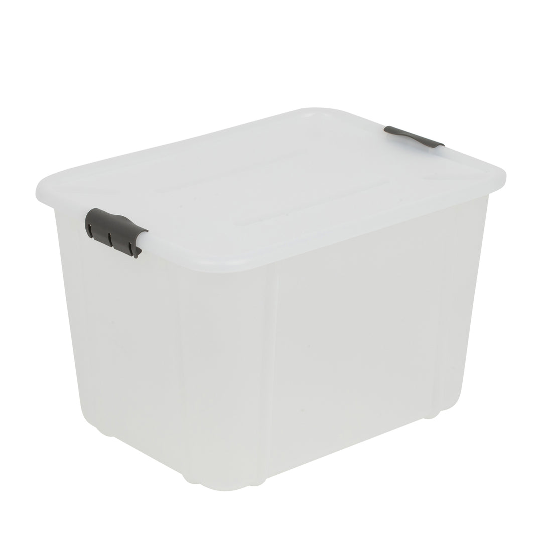 BranQ Velur 30L Contenedor de almacenamiento con tapa transparente