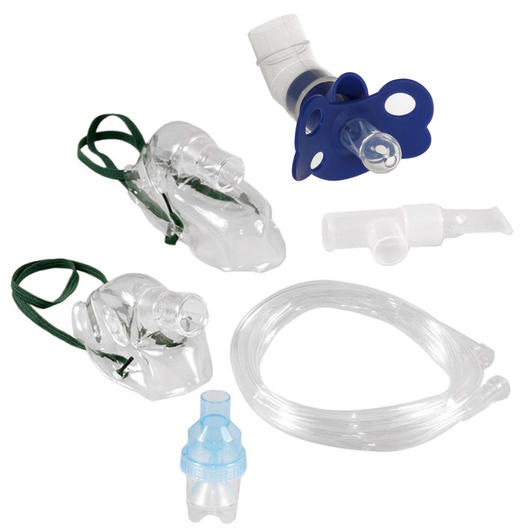 Conjunto de acessórios para inalador Promedix PR-850, máscara inalatória, tubo, chupeta