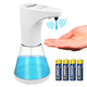 Dispensador automático Promedix, recipiente dispensador para sabonetes líquidos, líquidos desinfectantes, 480ml, 4 pilhas AA PR-530 + 4 pilhas Varta Industrial LR6/AA R-06