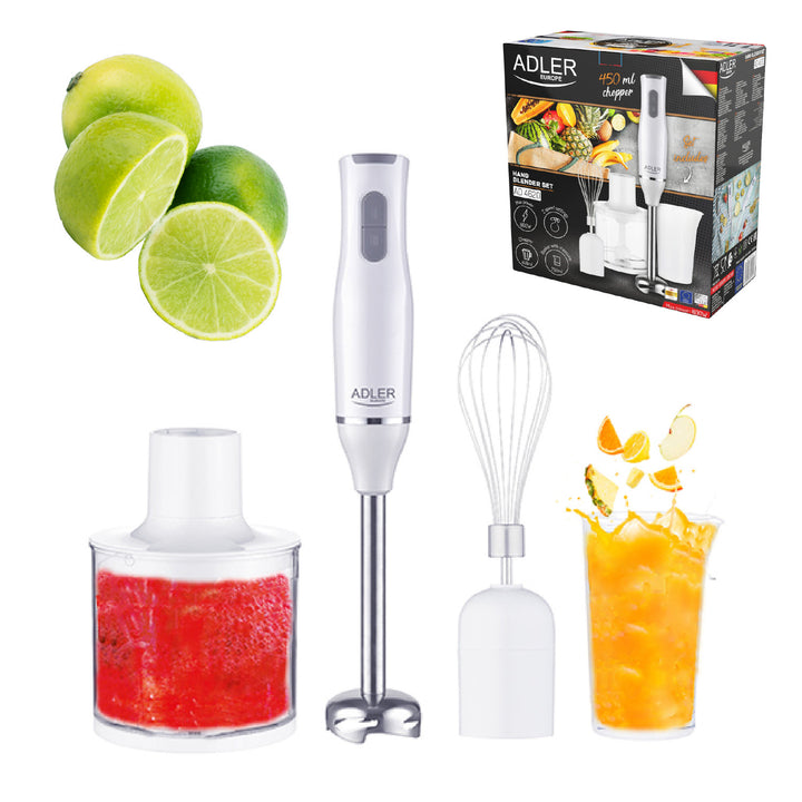 Batedeira manual Adler AD 4620, multifunções, 2 velocidades, branca, 800 W