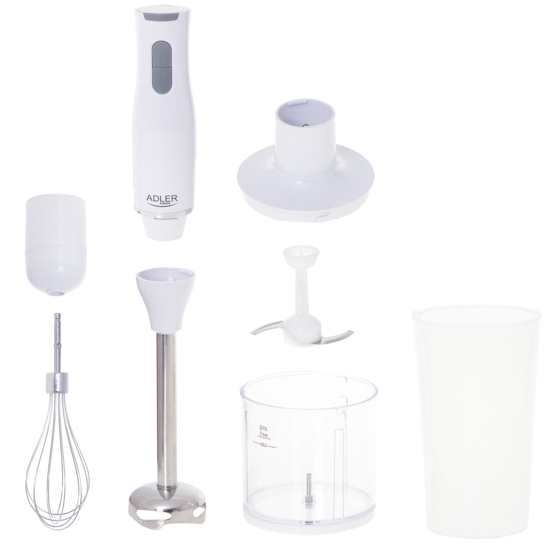 Batedeira manual Adler AD 4620, multifunções, 2 velocidades, branca, 800 W