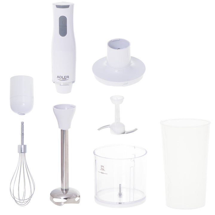 Batedeira manual Adler AD 4620, multifunções, 2 velocidades, branca, 800 W