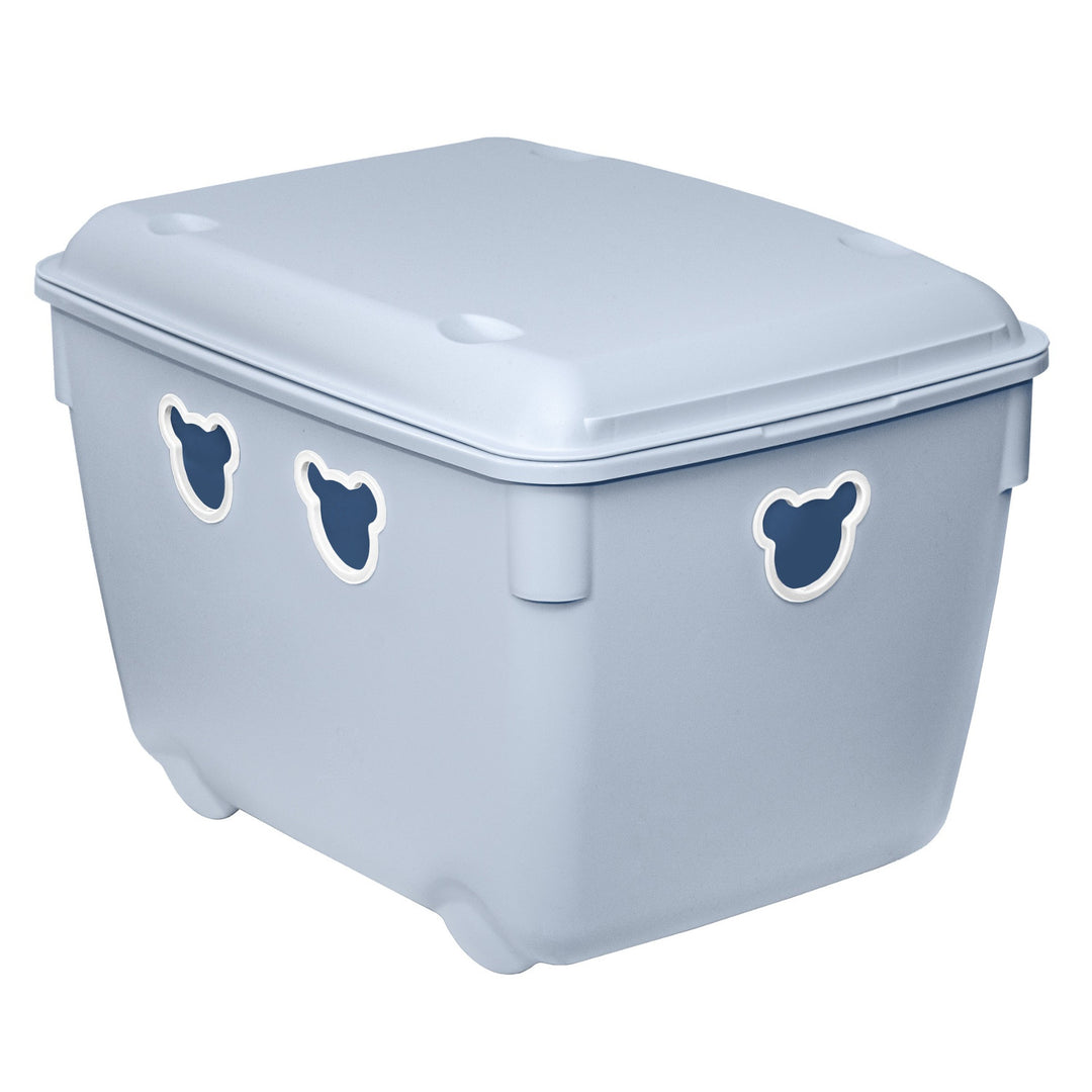 Papelera Branq, 40l, duradera, azul, Oso
