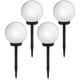 Luz solar GreenBlue, independente, jardim, esfera 25x25x58 cm, LED branco, GB166, pacote de 4