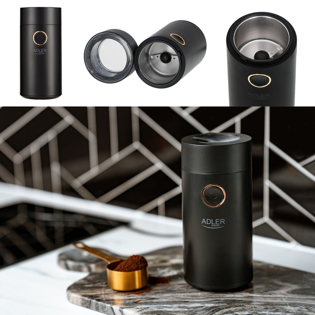 Moinho de café elétrico Adler AD 4446BG, 150 W, preto