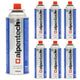 Cartucho de gás Alpentech 450ml, compatível com EN417, isobutano, sistema EPS, IK301, 7 peças