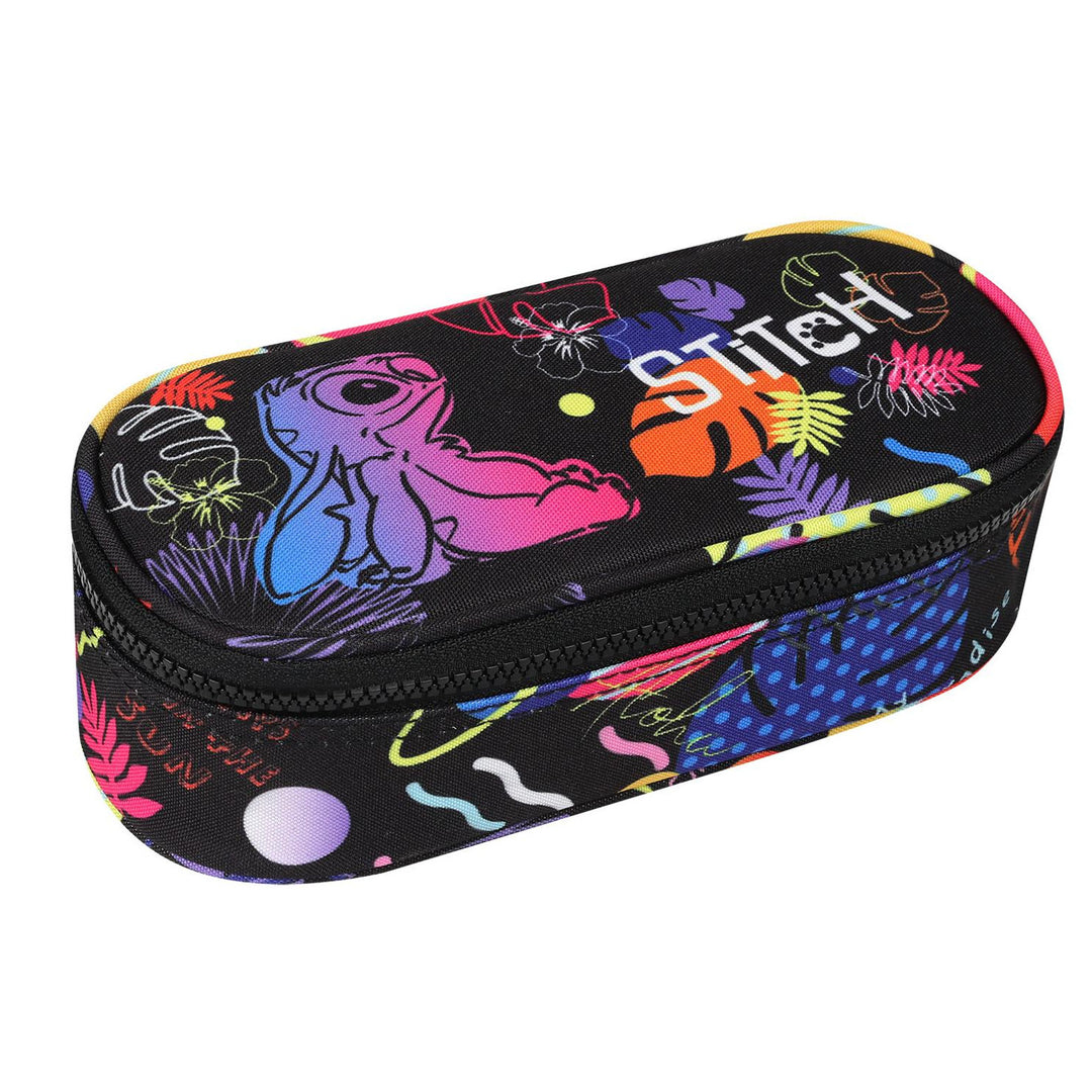 CoolPack Campus Disney Stitch Estuche escolar ovalado F062886