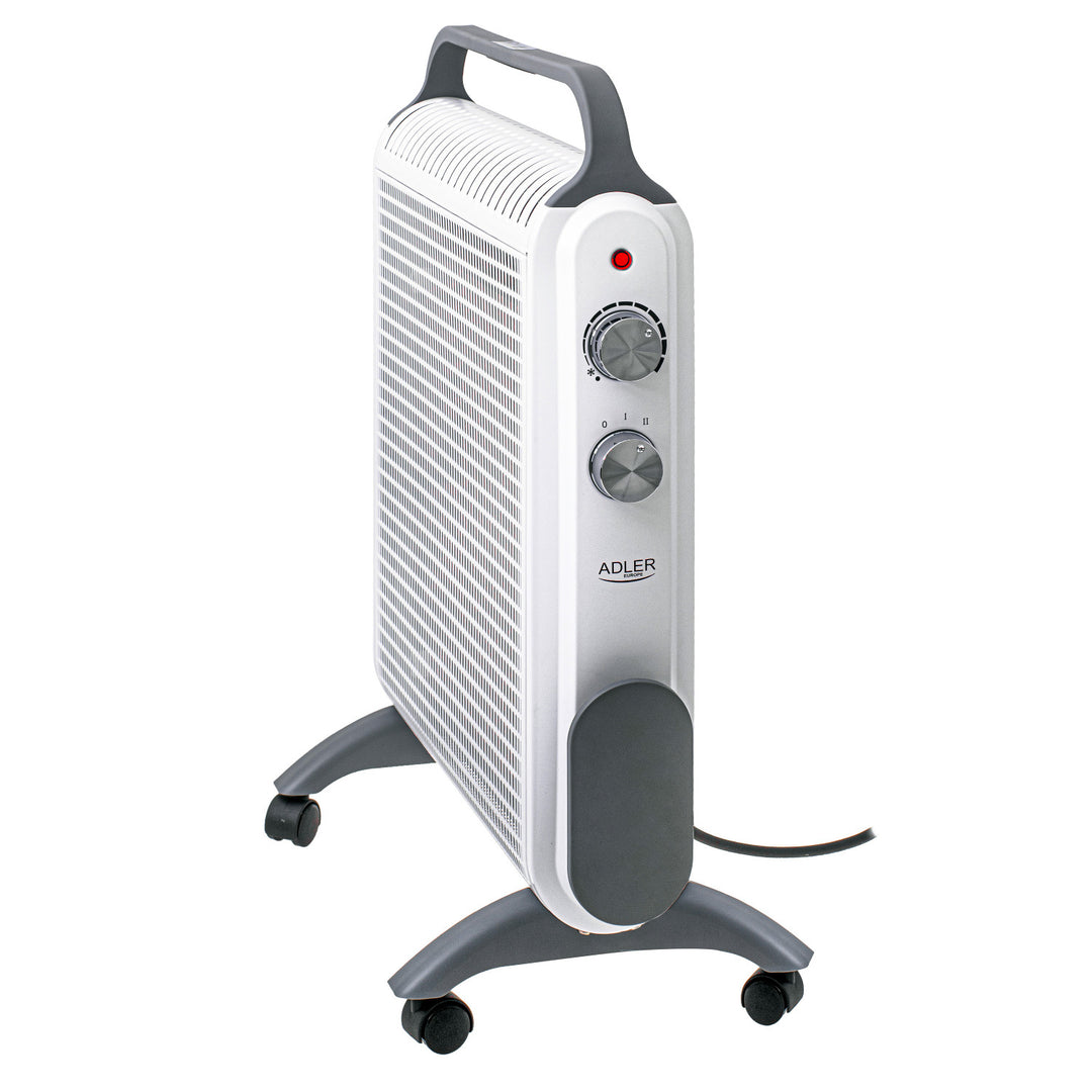 Convector calefactor, sobre ruedas, 2 niveles de potencia, máx. 2000W, termostato, AD 7750
