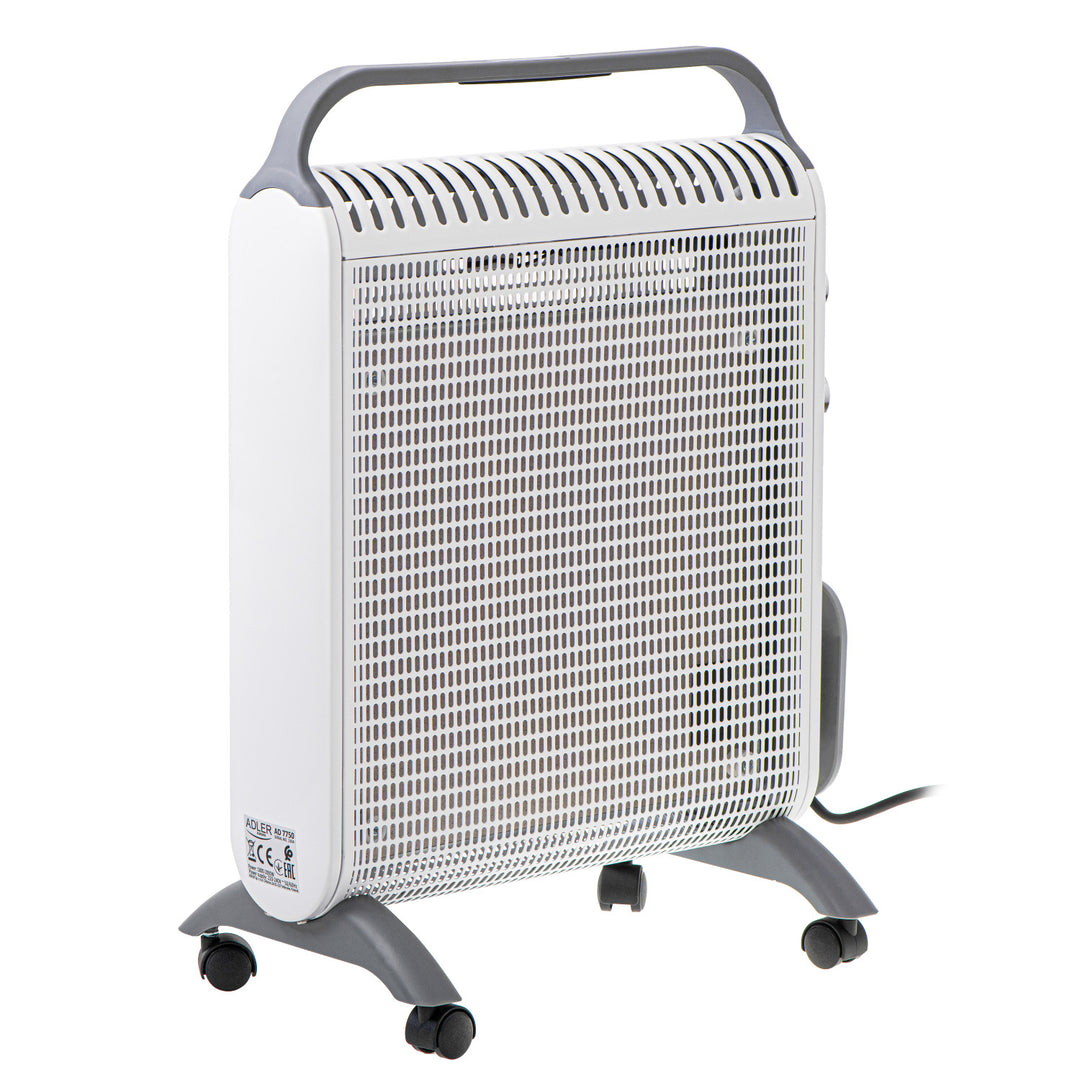 Convector calefactor, sobre ruedas, 2 niveles de potencia, máx. 2000W, termostato, AD 7750