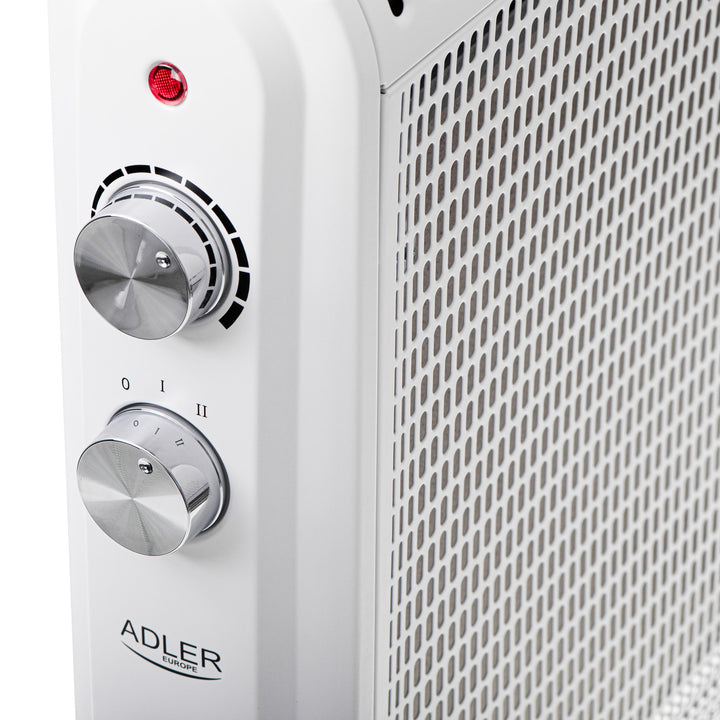 Convector calefactor, sobre ruedas, 2 niveles de potencia, máx. 2000W, termostato, AD 7750