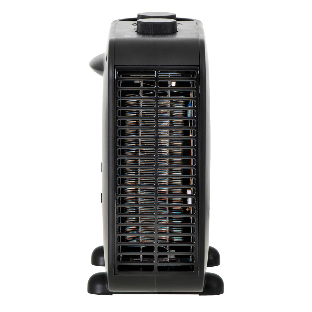 Termoventilador Adler, 2 niveles de potencia, máx. 2000 W, termostato, negro, AD 7725