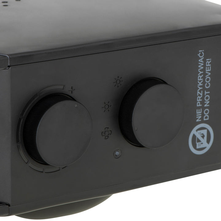 Termoventilador Adler, 2 niveles de potencia, máx. 2000 W, termostato, negro, AD 7725