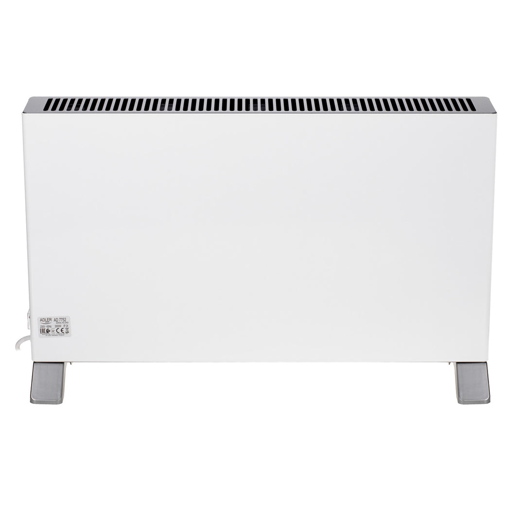 Convector Adler, pantalla LED, mando a distancia, 3 niveles de calefacción, termostato, máx. 2000W, AD 7752