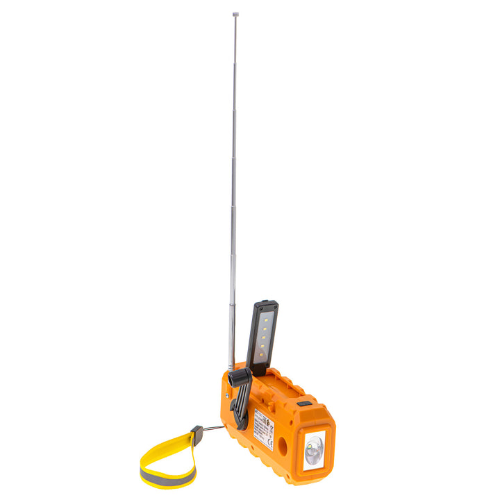 Radio solar Adler, batería recargable de 1200 mAh, linterna, manivela, AD 1197