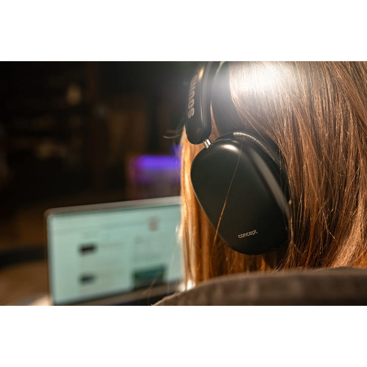 Auriculares intrauditivos inalámbricos Concept SoundJoy, hasta 70 horas de reproducción, Bluetooth 5.4, carga rápida, cancelación activa del ruido hasta 33 dB, negro, HS4060