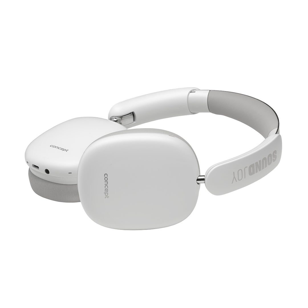 Auriculares intrauditivos inalámbricos Concept SoundJoy, hasta 70 horas de reproducción, Bluetooth 5.4, carga rápida, cancelación activa del ruido hasta 33 dB, blanco, HS4061