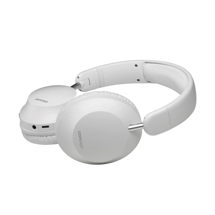 Auriculares intrauditivos inalámbricos Concept SoundJoy, hasta 45 horas de reproducción, Bluetooth 6.0, carga rápida, cancelación activa del ruido hasta 18 dB, blanco, HS4081